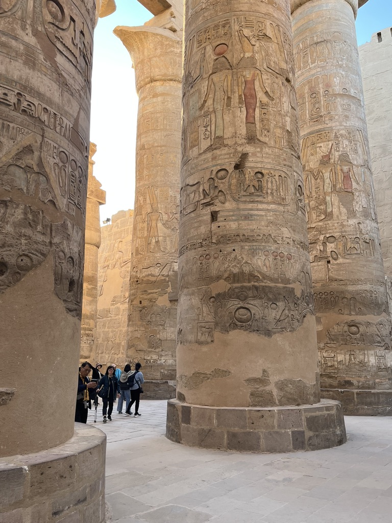 12-Day Egypt Itinerary: The Great Hypostyle Hall at Karnak is an architectural marvel containing 134 massive sandstone columns depicting offerings to the gods.